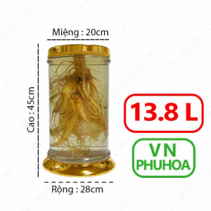 Bình ngâm sâm phú hòa 13.8 lít