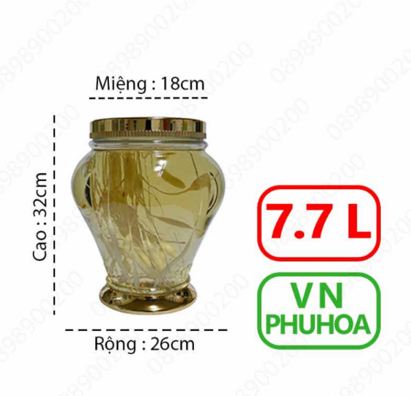 Bình ngâm sâm phú hòa 7.7 lít - Hình ảnh 2